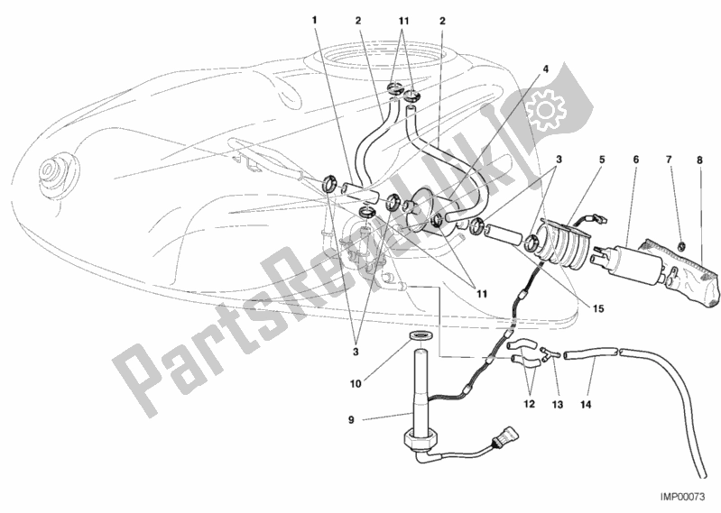 Todas las partes para Bomba De Combustible de Ducati Supersport 900 SS 2001